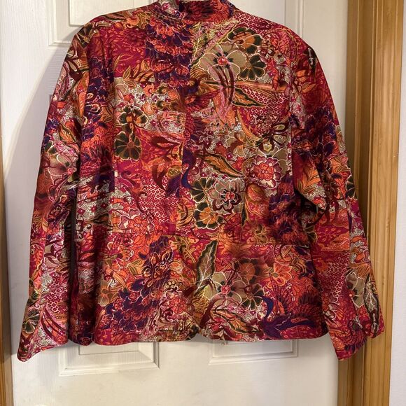 Coldwater Creek Wearable Art Crop Jacket Size 2X - Picture 2 of 2